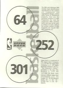 1997-98 Upper Deck NBA Stickers (European) #64 / 252 / 301 Eddie Jones / Tim Hardaway / Jerry Stackhouse Back