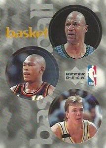 1997-98 Upper Deck NBA Stickers (European) #71 / 169 / 239 Terry Porter / Mookie Blaylock / Rik Smits Front