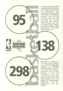 1997-98 Upper Deck NBA Stickers (European) #95 / 138 / 298 Kenny Anderson / Karl Malone / Anfernee Hardaway Back