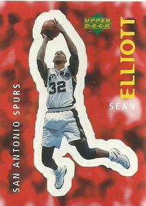 1997-98 Upper Deck NBA Stickers (European) #122 Sean Elliott Front