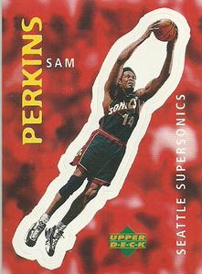 1997-98 Upper Deck NBA Stickers (European) #129 Sam Perkins Front