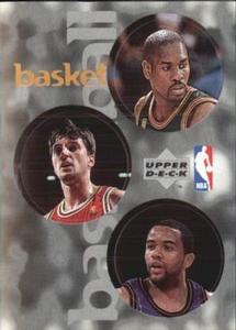 1997-98 Upper Deck NBA Stickers (European) #132 / 207 / 319 Gary Payton / Toni Kukoc / Damon Stoudamire Front