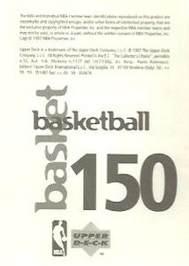 1997-98 Upper Deck NBA Stickers (European) #150 Anthony Peeler Back