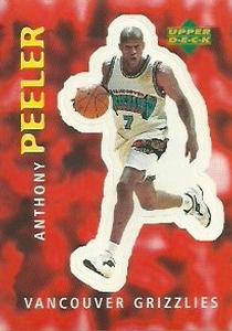 1997-98 Upper Deck NBA Stickers (European) #150 Anthony Peeler Front