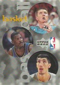 1997-98 Upper Deck NBA Stickers (European) #156 / 232 / 326 Bryant Reeves / Joe Dumars / Gheorghe Muresan Front