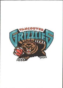 1997-98 Upper Deck NBA Stickers (European) #157 Vancouver Grizzlies Logo Front