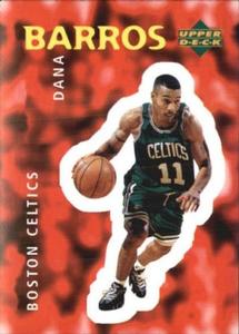 1997-98 Upper Deck NBA Stickers (European) #181 Dana Barros Front