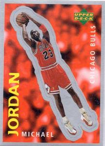 1997-98 Upper Deck NBA Stickers (European) #205 Michael Jordan Front