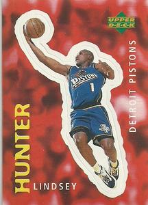 1997-98 Upper Deck NBA Stickers (European) #224 Lindsey Hunter Front