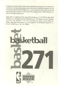 1997-98 Upper Deck NBA Stickers (European) #271 Chris Gatling Back