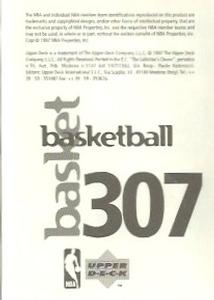 1997-98 Upper Deck NBA Stickers (European) #307 Rex Walters Back
