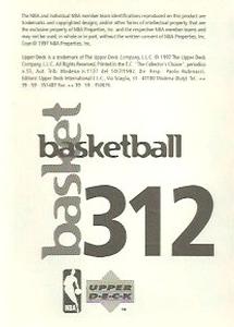 1997-98 Upper Deck NBA Stickers (European) #312 Doug Christie Back