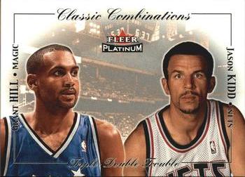 2001-02 Fleer Platinum - Classic Combinations #3CC Jason Kidd / Grant Hill Front