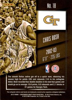 2015 Panini Contenders Draft Picks #18 Chris Bosh Back