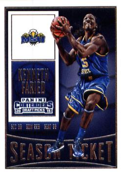 2015 Panini Contenders Draft Picks #55 Kenneth Faried Front