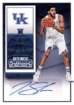 2015 Panini Contenders Draft Picks #124a Karl-Anthony Towns Front