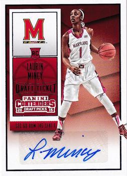 2015 Panini Contenders Draft Picks #190 Laurin Mincy Front