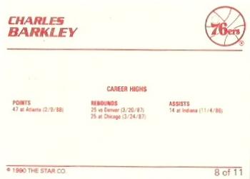 1990 Star Charles Barkley - Glossy #8 Charles Barkley Back