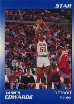 1990-91 Star H.R.H.C. Detroit Pistons #4 James Edwards Front