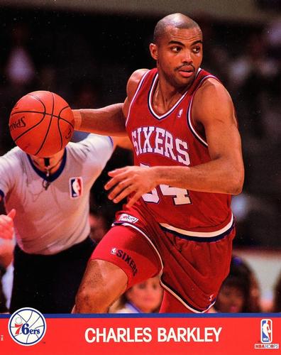 1990-91 Hoops Action Photos #91N6 Charles Barkley Front