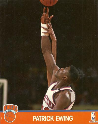 1990-91 Hoops Action Photos #91N4 Patrick Ewing Front