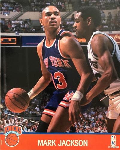 1990-91 Hoops Action Photos #91T131C Mark Jackson Front