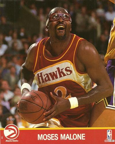 1990-91 Hoops Action Photos #91N9 Moses Malone Front