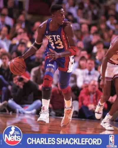 1990-91 Hoops Action Photos #90T213C Charles Shackleford Front