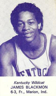 1983-84 Kentucky Wildcats Schedules #NNO James Blackmon Front