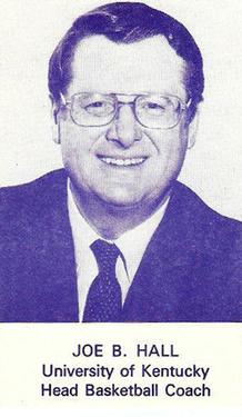 1983-84 Kentucky Wildcats Schedules #NNOa Joe B. Hall Front