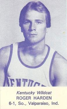 1983-84 Kentucky Wildcats Schedules #NNO Roger Harden Front
