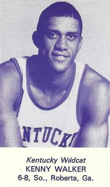 1983-84 Kentucky Wildcats Schedules #NNO Kenny Walker Front