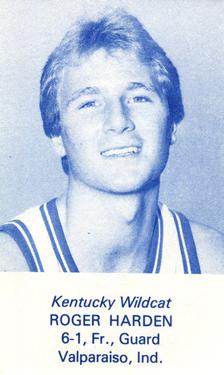 1982-83 Kentucky Wildcats Schedules #NNO Roger Harden Front