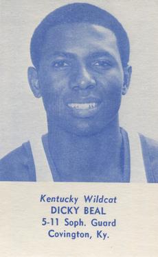 1981-82 Kentucky Wildcats Schedules #NNO Dicky Beal Front