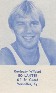 1981-82 Kentucky Wildcats Schedules #NNO Bo Lanter Front