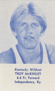 1981-82 Kentucky Wildcats Schedules #NNO Troy McKinley Front