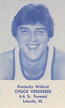 1981-82 Kentucky Wildcats Schedules #NNO Chuck Verderber Front