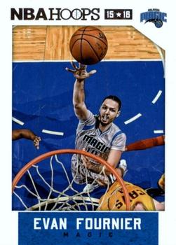 2015-16 Hoops - Red Back #11 Evan Fournier Front