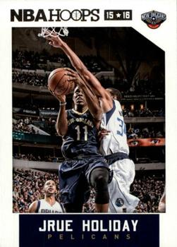 2015-16 Hoops - Red Back #12 Jrue Holiday Front