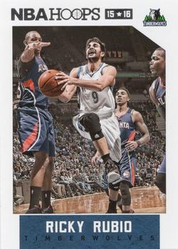 2015-16 Hoops - Red Back #68 Ricky Rubio Front