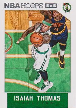 2015-16 Hoops - Red Back #201 Isaiah Thomas Front
