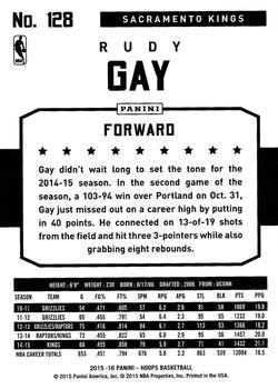 2015-16 Hoops - Artist Proof #128 Rudy Gay Back