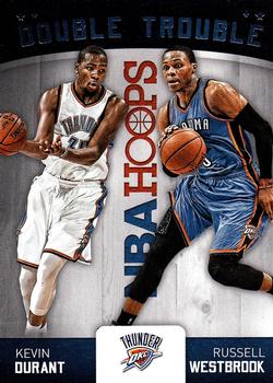 2015-16 Hoops - Double Trouble #3 Kevin Durant / Russell Westbrook Front
