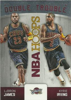 2015-16 Hoops - Double Trouble #2 LeBron James / Kyrie Irving Front