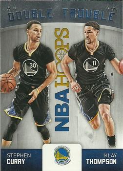 2015-16 Hoops - Double Trouble #6 Klay Thompson / Stephen Curry Front