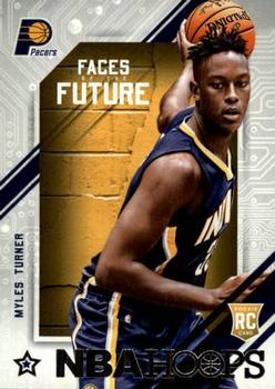 2015-16 Hoops - Faces of the Future #4 Myles Turner Front