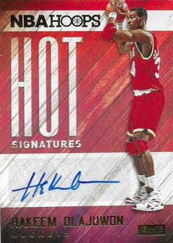 2015-16 Hoops - Hot Signatures #HS-HW Hakeem Olajuwon Front