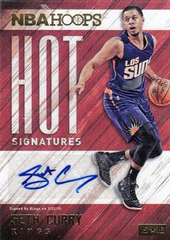 2015-16 Hoops - Hot Signatures #HS-SCY Seth Curry Front