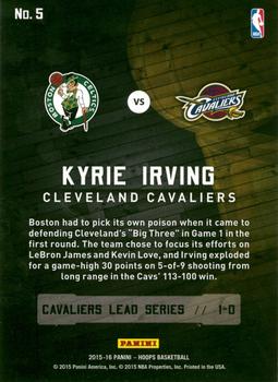 2015-16 Hoops - Road to the Finals #5 Kyrie Irving Back