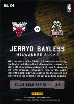 2015-16 Hoops - Road to the Finals #24 Jerryd Bayless Back